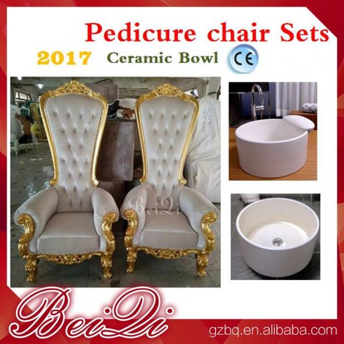 Cheap King Throne Chair Golden Style Furniture Manicure