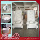 Pedicure spa with high back throne chair comfortable luxury pedicure spa massage chair for nail