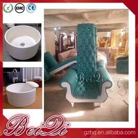 Pedicure spa with high back throne chair comfortable luxury pedicure spa massage chair for nail