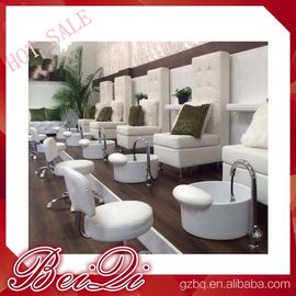 luxury white leather king chair manicure and pedicure furniture spa chair leather cover