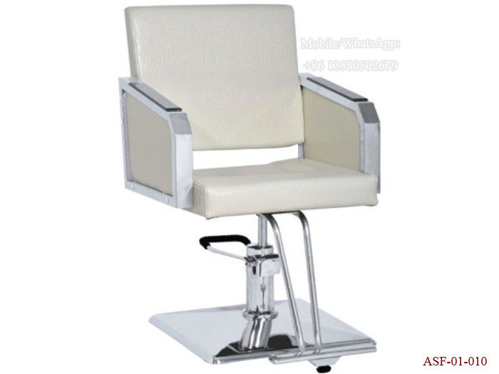 ASF-01-010 360 Degree Swirl Pump Durable Rustproof Shiny Square Base Salon Styling Chair