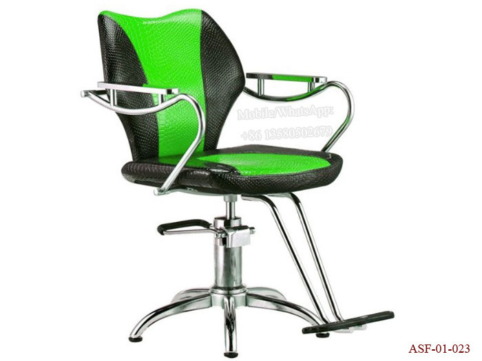 ASF-01-023 Green Color New Fashion Salon Chair OEM Manufactured Supplier Styling Chair