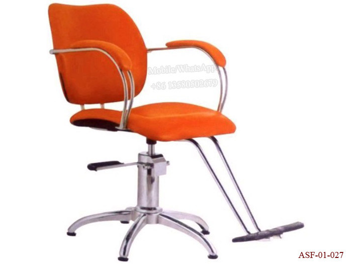 ASF-01-027 Salon Equipment Manufacturer Orange Color Wholesales Cheap Price Barber Chair