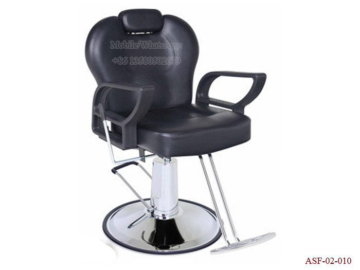 ASF-02-010 Black Color Reclining Barber Chair Headrest ,Hair Barber Chair Supplier