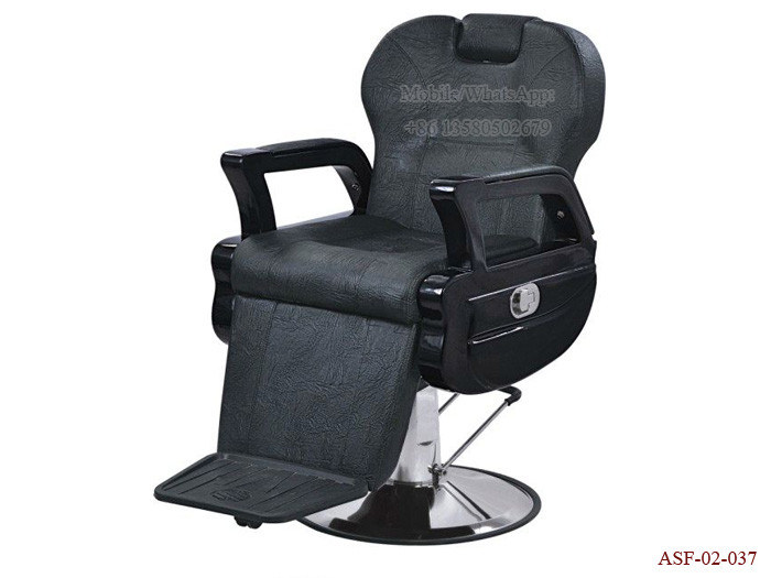 ASF-02-037 Stainless Steel Round Based Hair Cutting Barber Chair,Classic Barbar Chair
