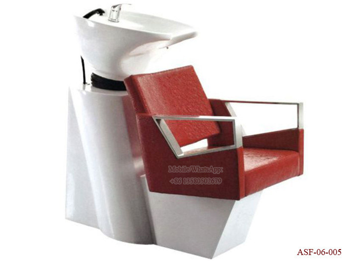 ASF-06-005 Salon Furniture Shampoo Chair China Supplier ,Shampoo Chair with Ceramic Basin