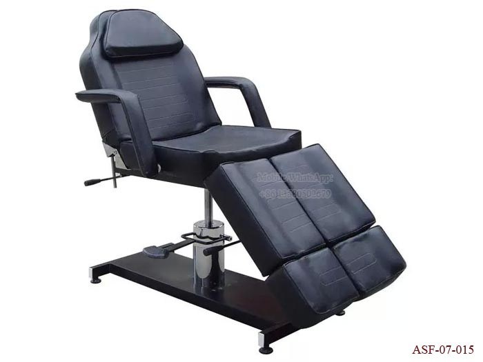 ASF-07-015 British Style PU High Density Sponge Leather Hydraulic Pump Beauty Bed