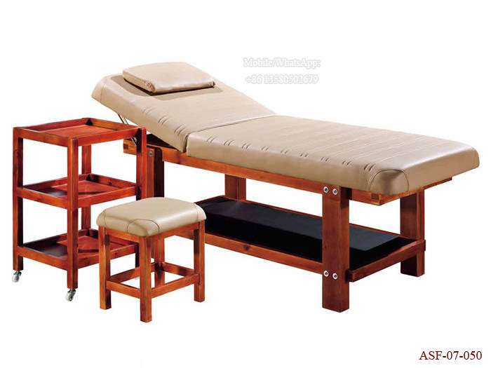 ASF-07-050 Factory Price Comfortable Stable Wood Massage Bed for SPA Salon