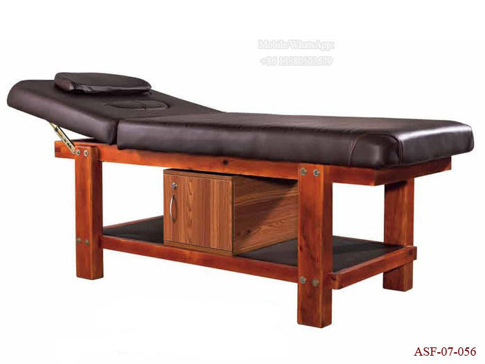 ASF-07-056 Spa Shop Foldable Master Wooden Massage Bed High Grade Beauty Equipment