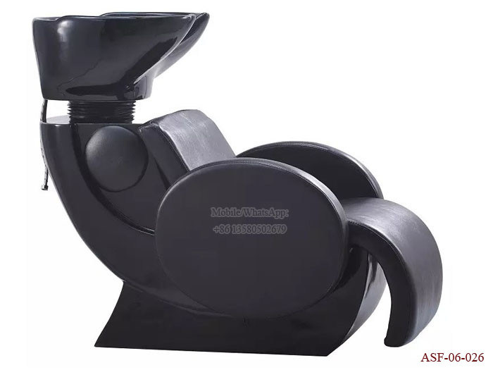 ASF-06-026 Black Color Shampoo Chair High Quality All Set Salon Furniture Price
