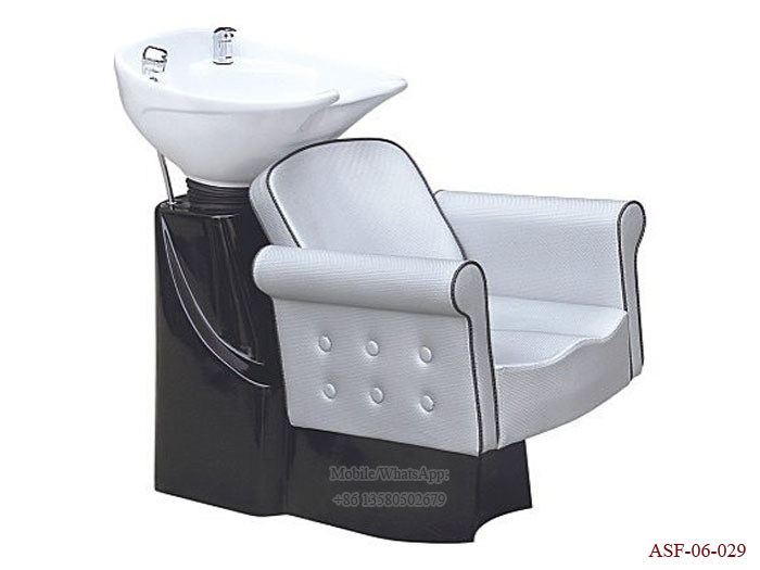 ASF-06-029 Factory Price White Color Luxury Electric Shampoo Chair Manufacturer